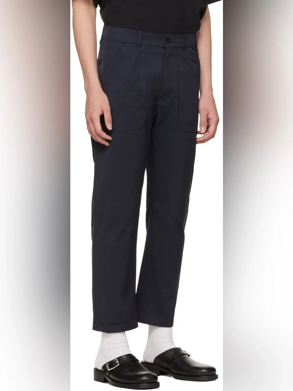Nanushka Jett Men’s Black Straight Leg Trousers Size 32